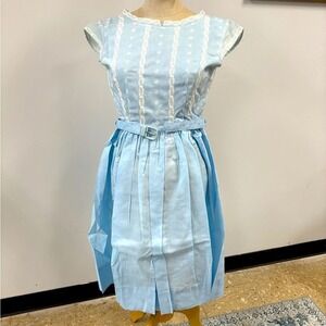 VTG 1960's Blue Cottage Core Formal Dress Youth
